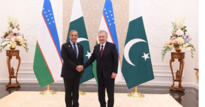 وزیر اعظم کی ازبکستان کے صدر سے ملاقات، دوطرفہ تعلقات پر تبادلہ خیال 