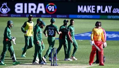  ٹی ٹوئنٹی ورلڈ کپ : سنسنی خیز مقابلے کے بعد بنگلادیش نے زمبابوے کو ہرادیا