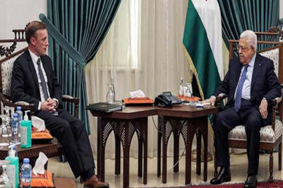 فلسطینی صدر محمود عباس سے امریکی مشیر قومی سلامتی کی ملاقات 