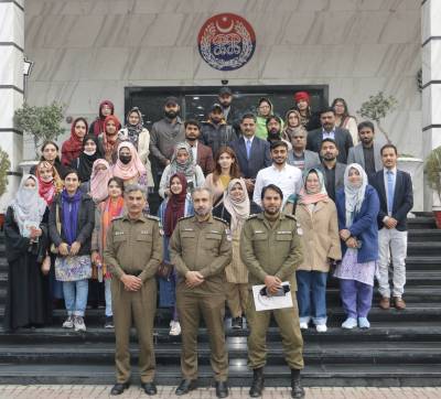  پنجاب پولیس انٹرنشپ پروگرام کے شرکاء کا پنجاب سیف سٹیز ا
