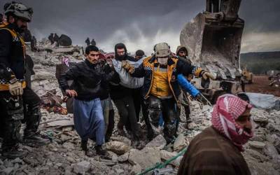 قیامت خیز زلزلے کی تباہی:شام اور ترکیہ میں اموات کی تعداد7ہزار800سےتجاوزکرگئی۔