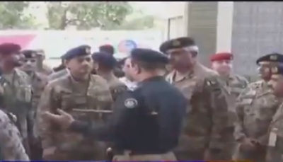 آرمی چیف جنرل عاصم منیر کراچی پہنچ گئے، کراچی پولیس آفس کا دورہ۔ آئی ایس پی آر