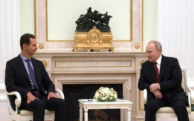 روسی صدر سے بشار الاسد کی ملاقات