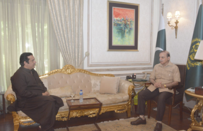 وزیراعظم محمد شہباز شریف سے وفاقی وزیر مملکت برائے داخلہ عبدالرحمن کانجو کی ملاقات