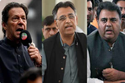 توہین الیکشن کمیشن کیس:عمران خان، فواد چودھری اور اسد عمر ذاتی حیثیت میں طلب