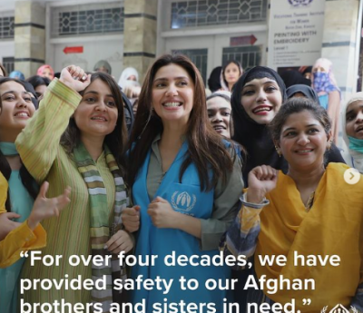 افغان مہاجرین کو مہربانی کی ضرورت، انکی مدد کریں: ماہرہ خان