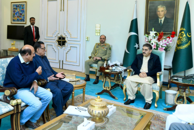 نگران وزیرِ اعظم انوار الحق کاکڑ سے گوادر شپنگ کلیئرنگ ایجنٹس ایسوسی ایشن کے وفد کی اسلام آباد میں ملاقات