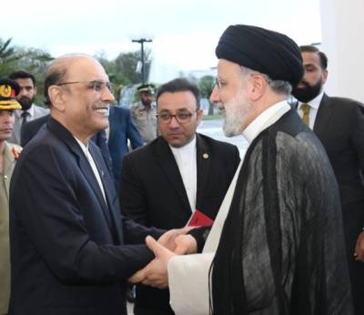 صدر مملکت آصف علی زرداری کی ایرانی صدر سے ملاقات 
