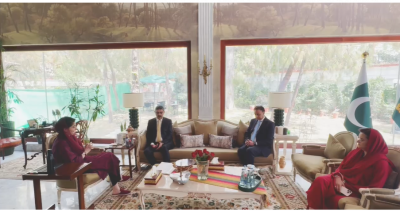 وزیراعلیٰ پنجاب مریم نواز شریف سے سابق نگران وزیراعظم انوار الحق کاکڑ کی ملاقات