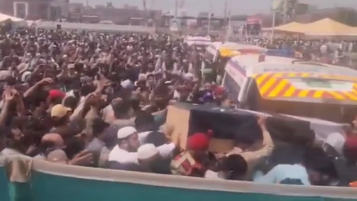 بھارت کے بزدلانہ حملے کے شہداء کی نماز جنازہ ادا