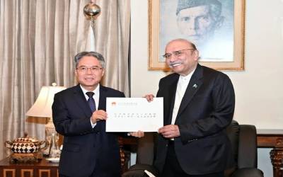 صدر مملکت آصف علی زرداری سے چین کے سفیر کی ملاقات،دوطرفہ تعلقات اور علاقائی تعاون پر تبادلہ خیال