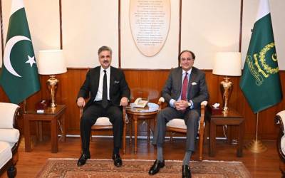 وزیر خزانہ محمد اورنگزیب کی چیف جسٹس آف پاکستان یحییٰ آفریدی سے ملاقات