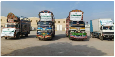 حکومت سندھ کی جانب سے کے پی سیلاب متاثرین کے لیے امدادی سامان روانہ
