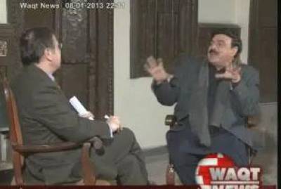 Tonight With Moeed Pirzada (Sheikh Rasheed Ahmed Interview) 08 January 2013